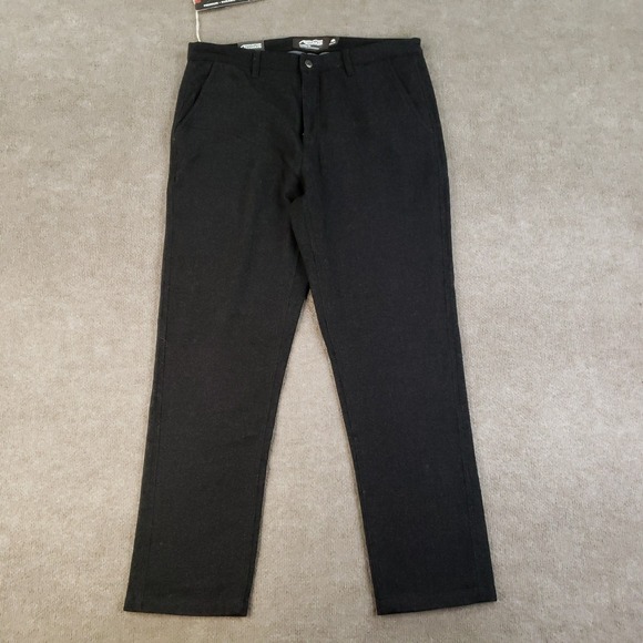 Mountain Khakis Pants Mens 35x30 Gray Archer Herringbone Casual Modern Fit Wool - Picture 1 of 16